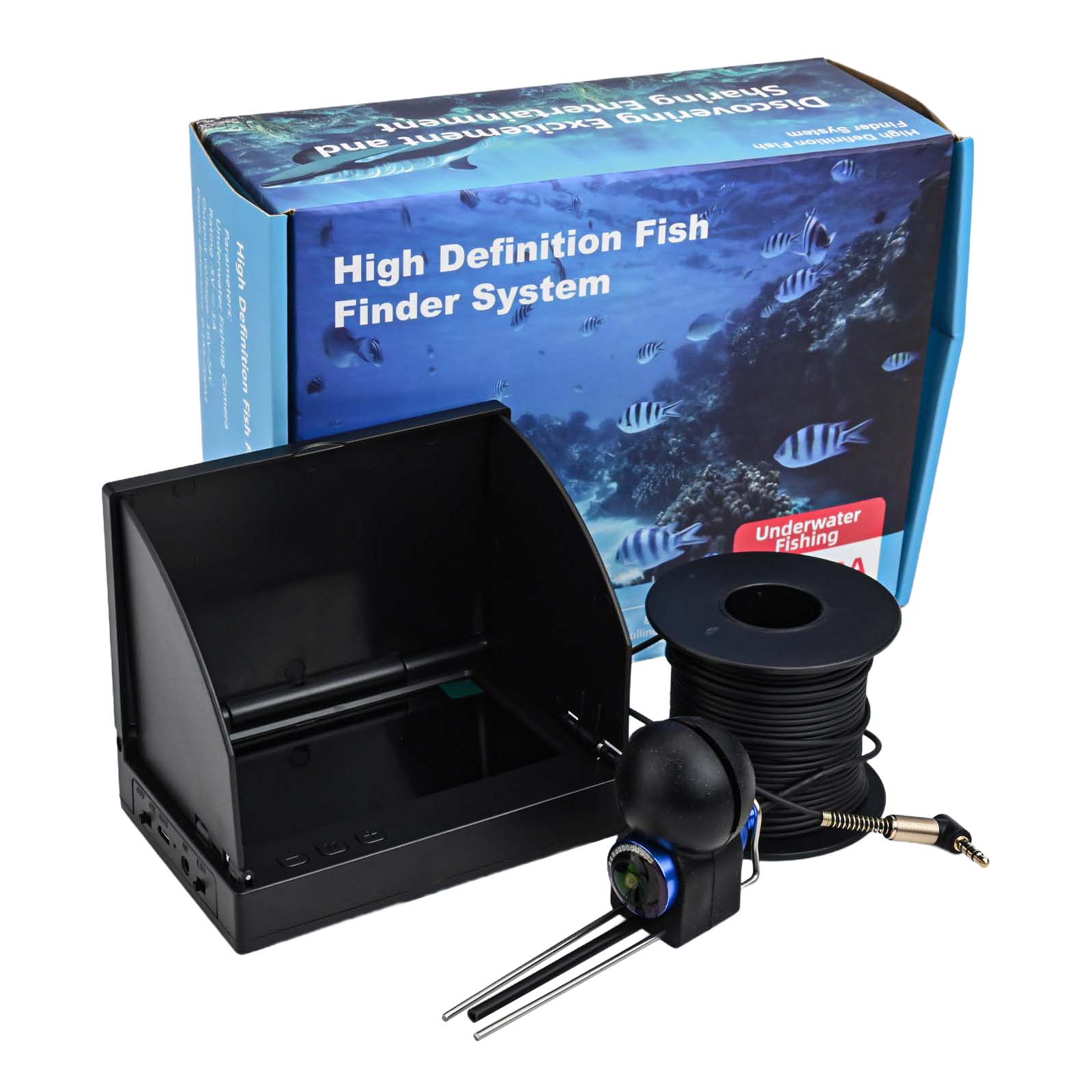 جهاز كشف الأسماك بشاشة عالية ا - مراجعة Fishing Depth Finder وسعره